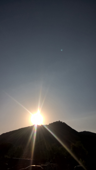 sfera di luce azzurra orb nel cielo di Montecassino